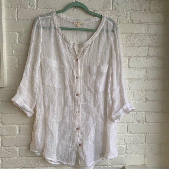 eileen fisher white blouse